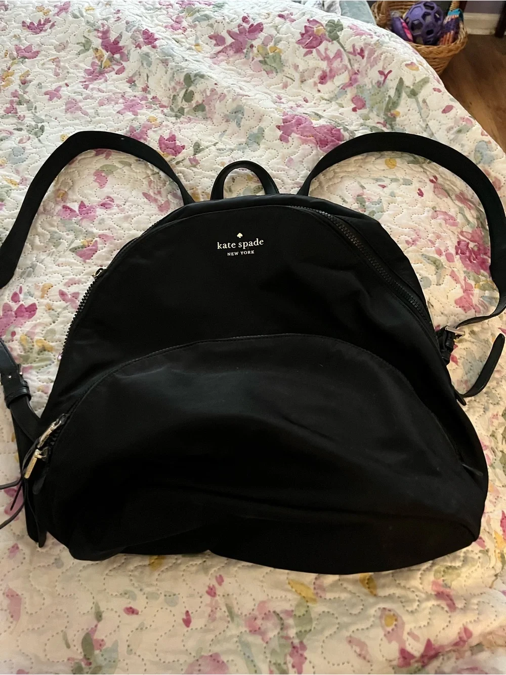 kate spade New York Black Nylon Backpack